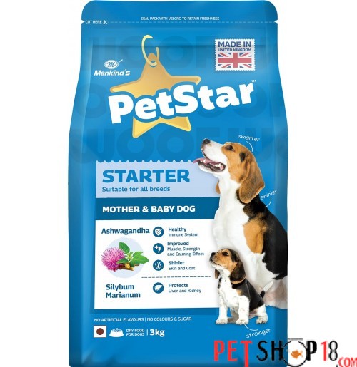 Mankinds Petstar Starter Mother And Baby Food 3 Kg